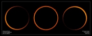Montage of the annular stages of the eclipse, Oct 3rd, 2005