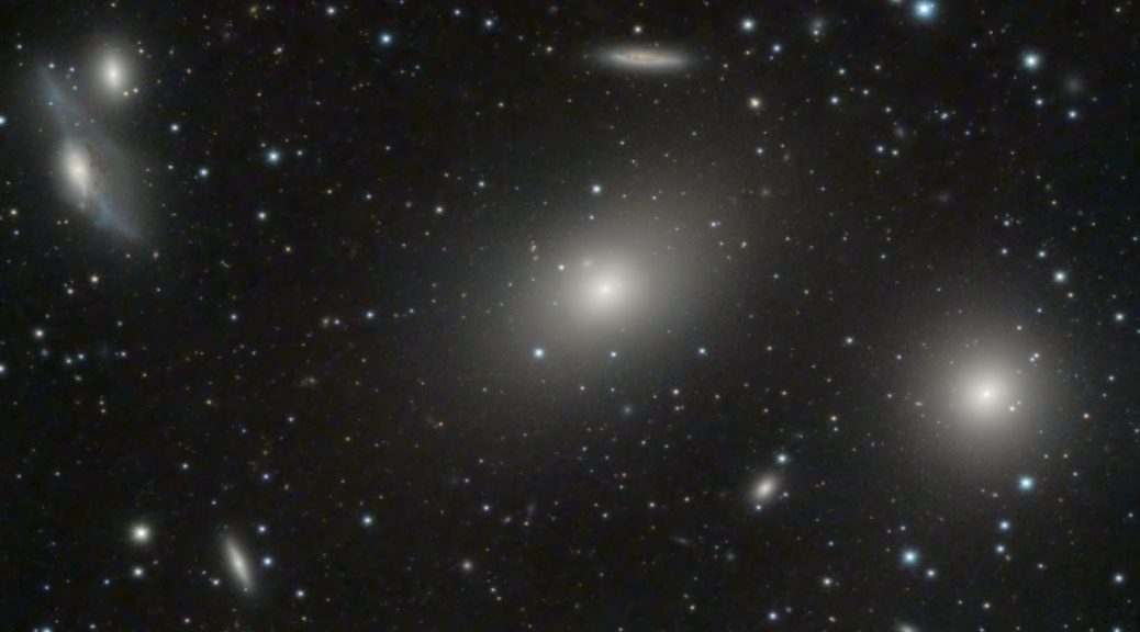 M86/M84 Region of the Virgo Galaxy Cluster - Header Image