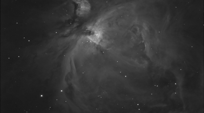 M42, The Orion Nebula in H-Alpha (work in progress)