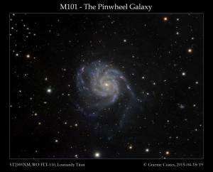 M101 - Pinwheel Galaxy in UMa (LLRGB)