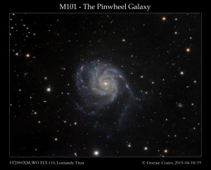M101 - Pinwheel Galaxy in UMa (LLRGB)