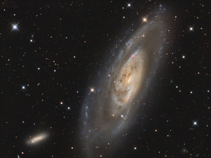 M106 (with NGC4248) - LRGB