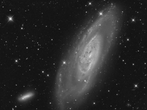 M106 (with NGC4248) - Luminance Channel