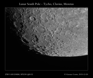 Lunar South Pole - inc. Tycho, Clavius, Moretus