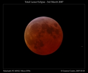 Lunar Eclipse March 3rd 2007 - Maximum eclipse