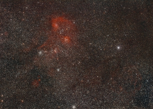 Widefield Image of The Flaming star Nebula (IC405) region in Auriga